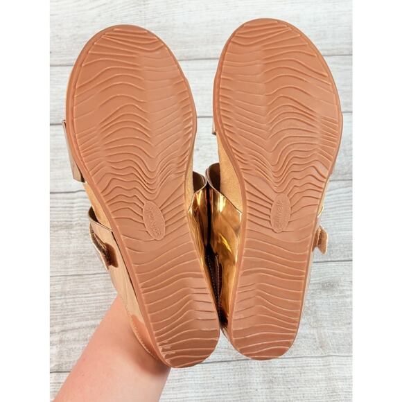 Softwalk Barcelona Womens Sandals Rose Gold Patent Metallic Size US 10M - Picture 7 of 8